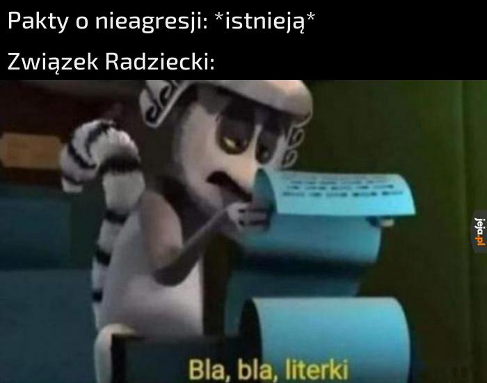 Masz na myśli pakty o agresji?
