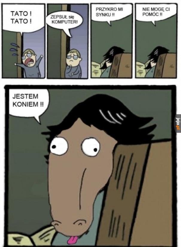 Tytuł też jest koniem