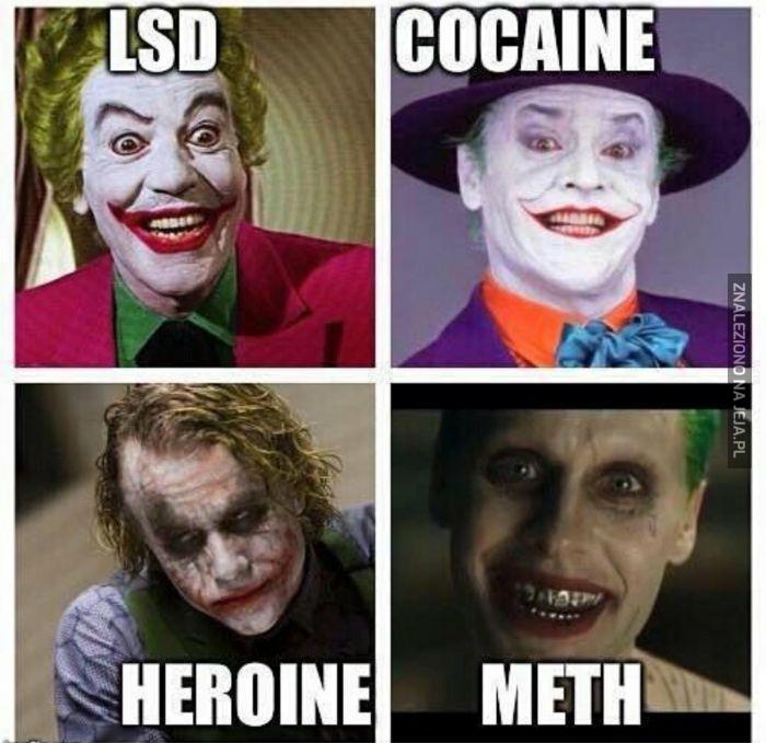 Joker po różnych dragach