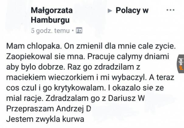 Ciekawe wyznanie