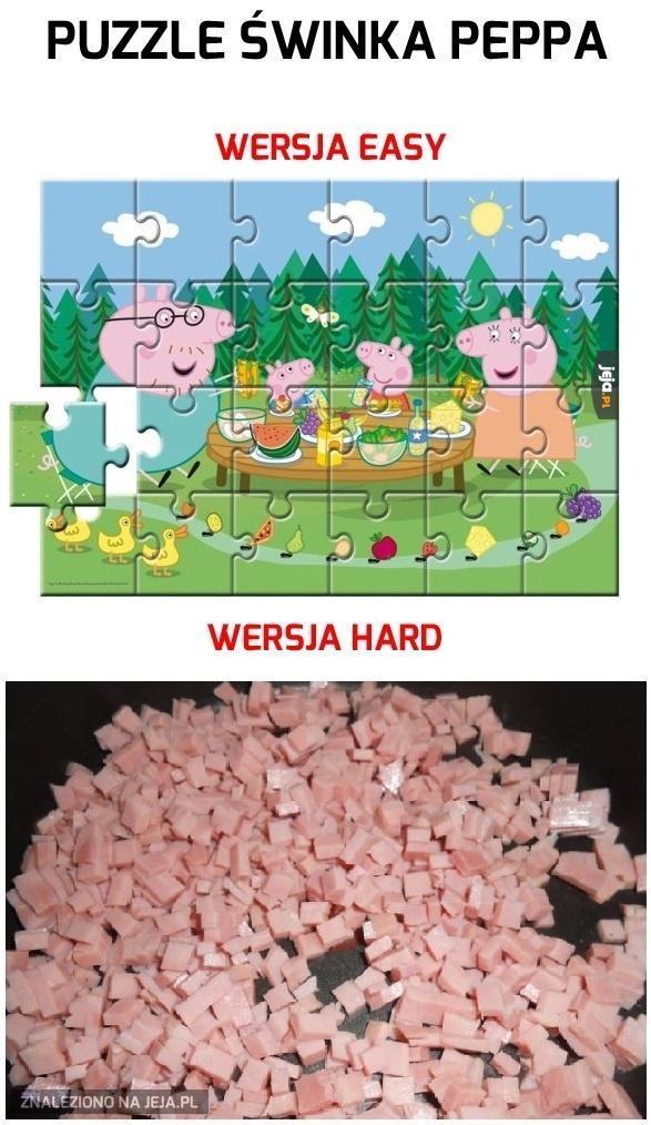 Puzzle Świnka Peppa