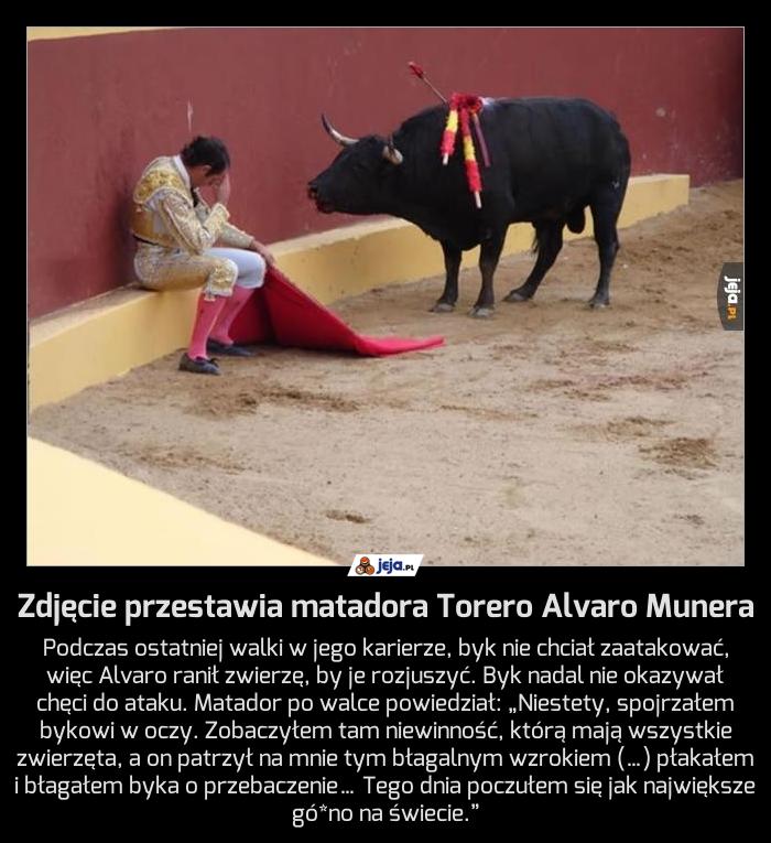 Zdjęcie przestawia matadora Torero Alvaro Munera