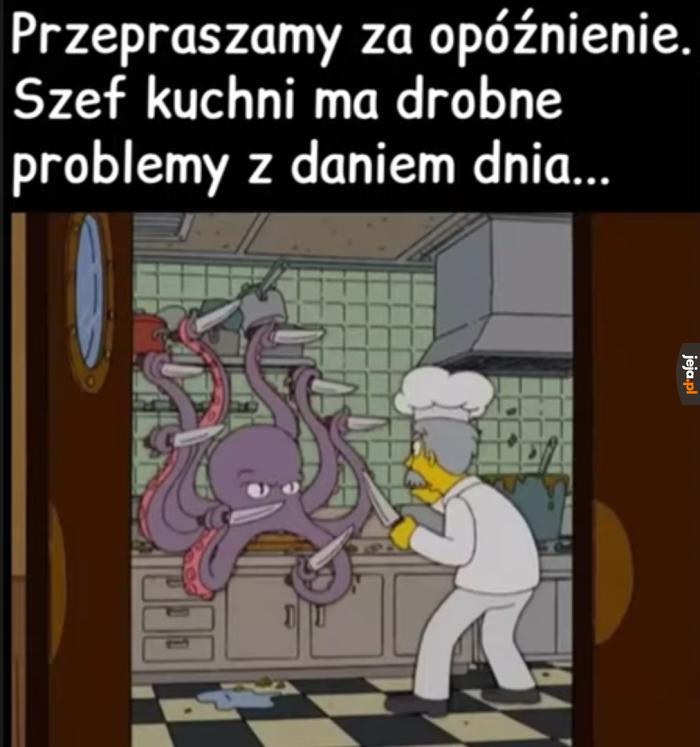 Trudno pokroić człowieka z nożem