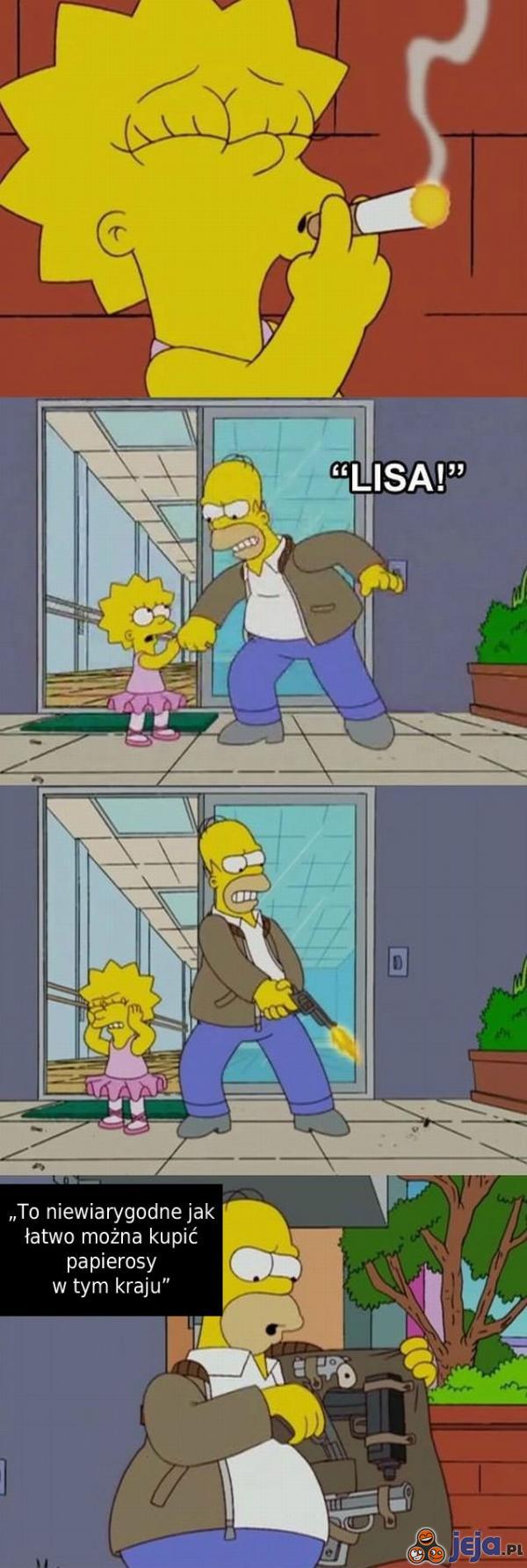 Homer narzeka na swój kraj