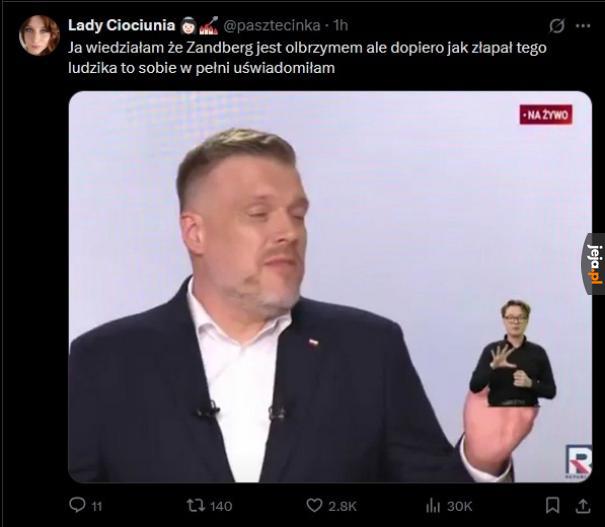 On po migaczowemu on miga