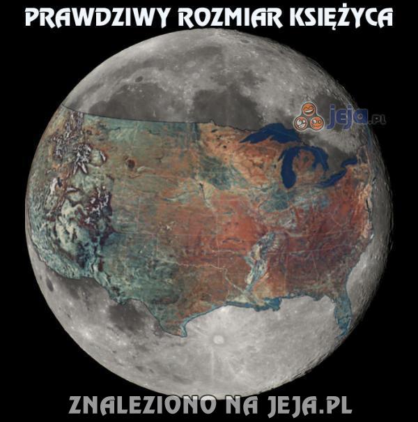 Jak duży jest księżyc?