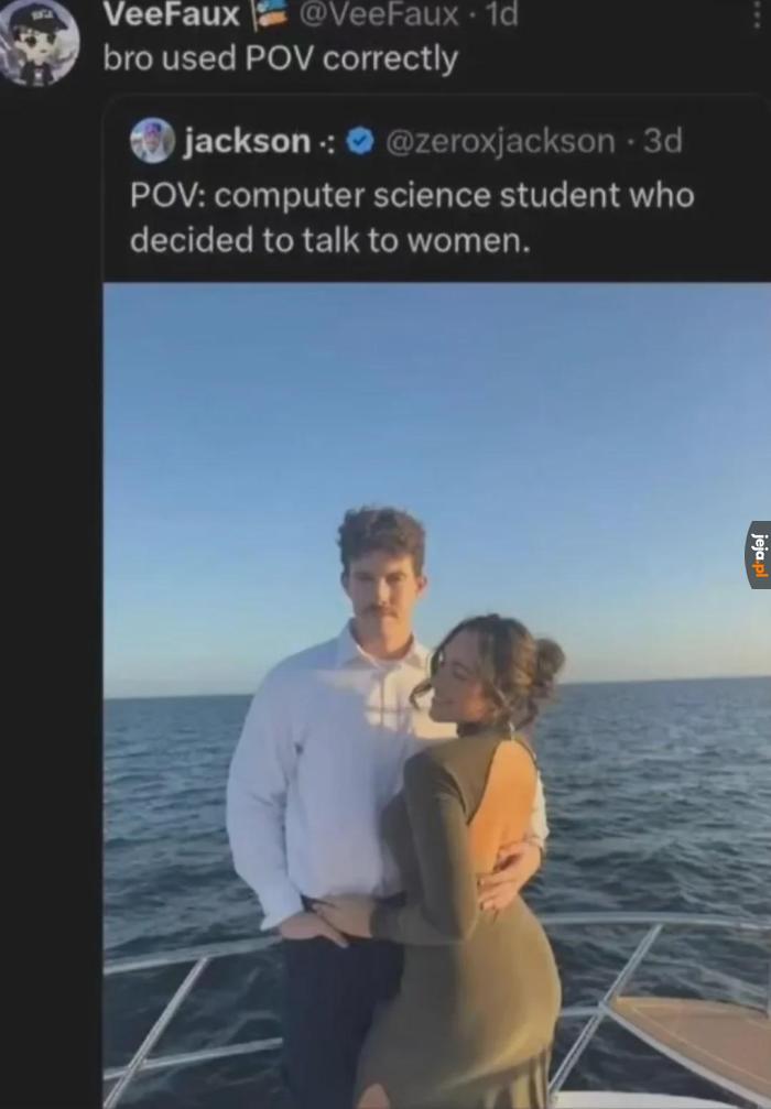 Nigdy mu się nie uda, ale może sobie chociaż popatrzeć jak innym się udaje
