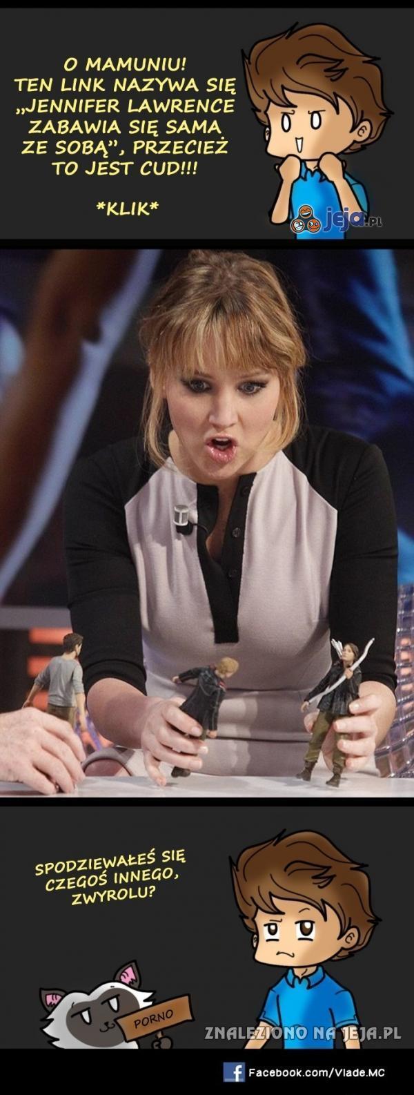 Jennifer Lawrence zabawia się sama ze sobą