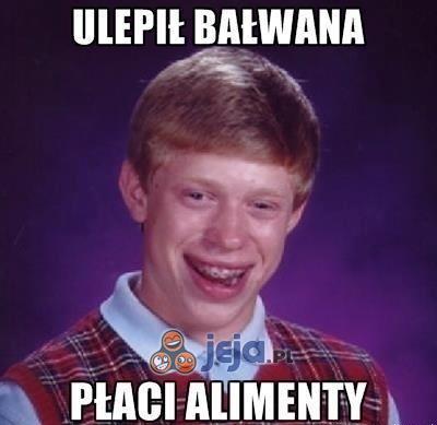 Ulepił bałwana