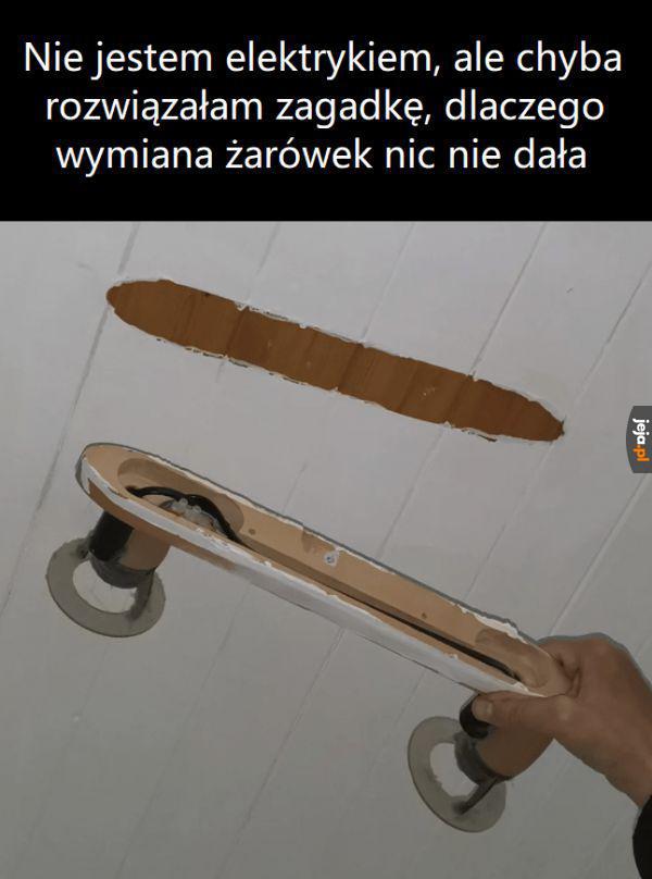 Światła to z tego nie będzie