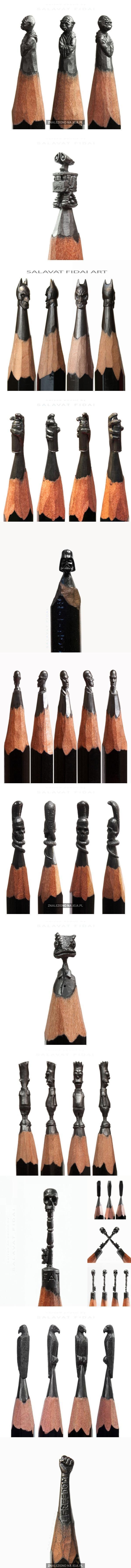 Precyzyjne rzeźbienie w ołówkach