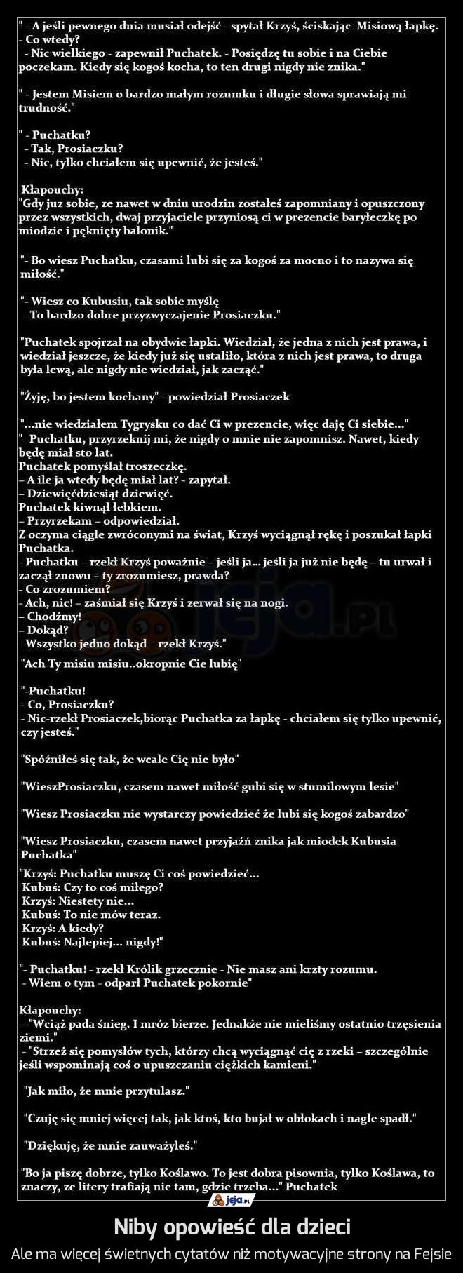Niby opowieść dla dzieci