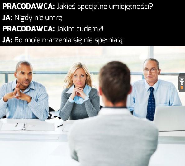 Rozmowa o pracę