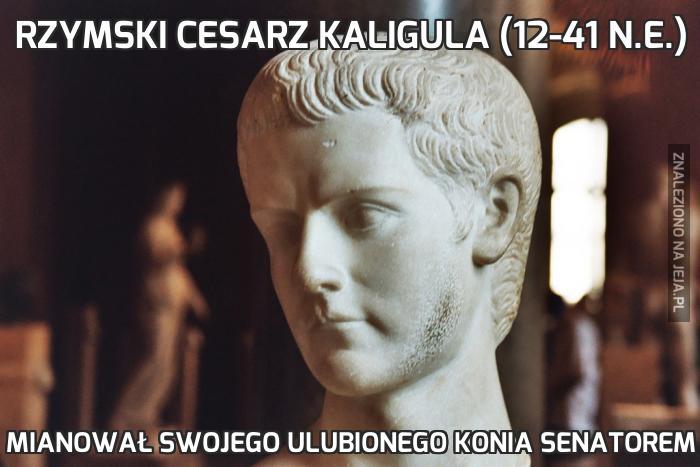 Rzymski cesarz Kaligula (12-41 n.e.)