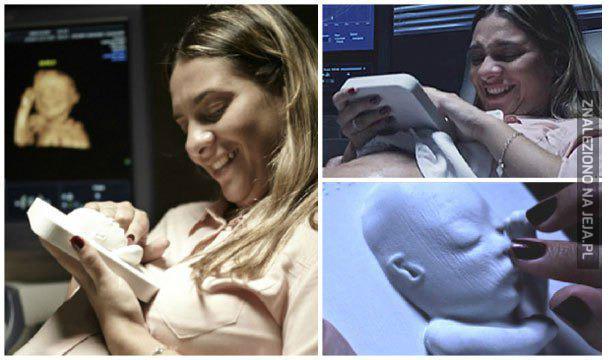 Model 3D dziecka dla niewidomej przyszłej matki