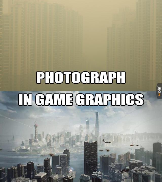 Zdjęcie vs. grafika z gry
