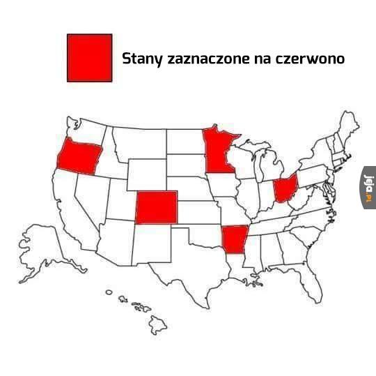 Ważna mapa stanów