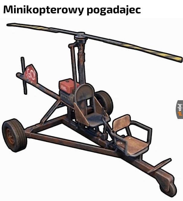 Chciałbym dać większy helikopter ale funduszy nie starczyło