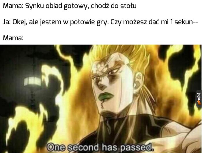 Do stołu! Już!