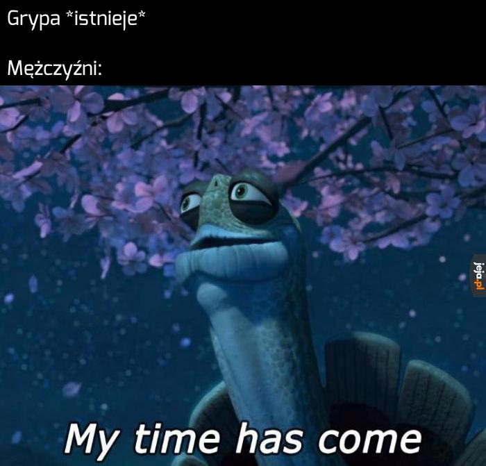 Kiedy mężczyzna ma jakiekolwiek objawy grypy