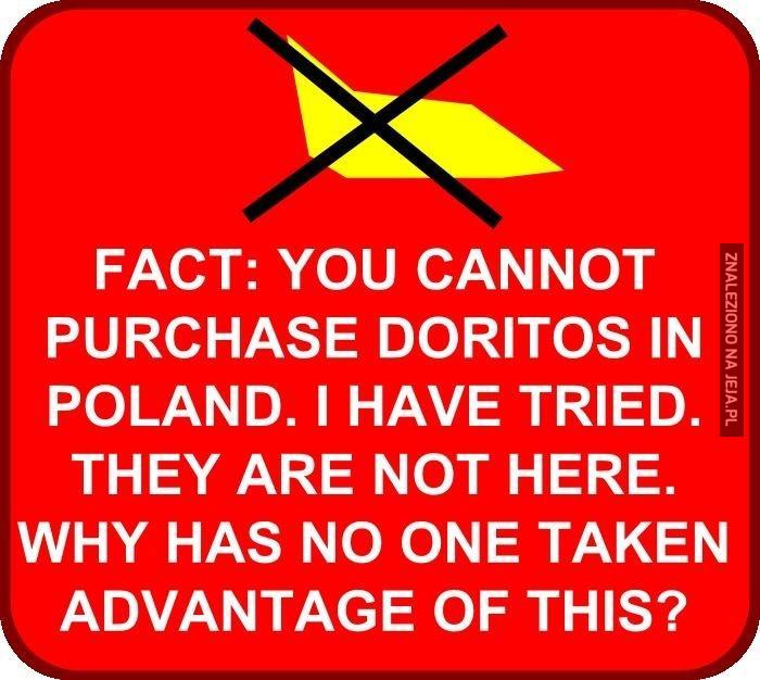 Brak Doritos w Polsce