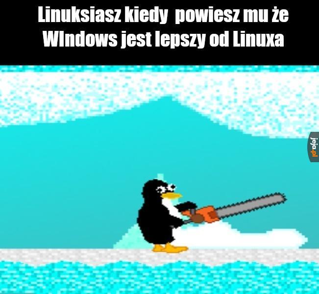 Pingwin się zdenerwował