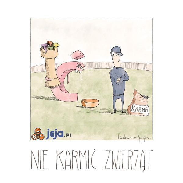Nie karmić zwierząt