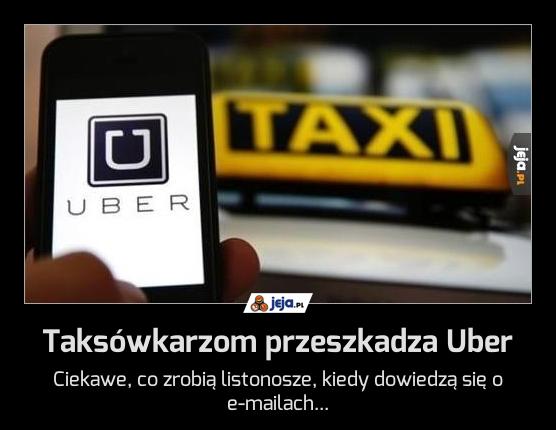 Taksówkarzom przeszkadza Uber