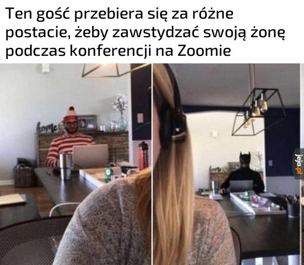 Mąż śmieszek