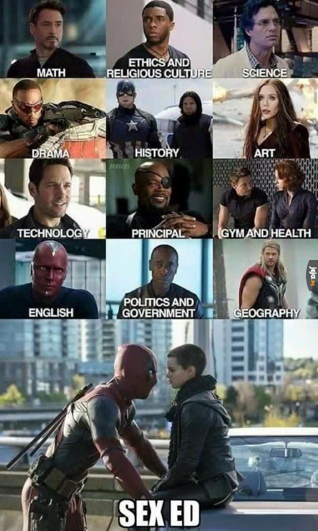 Gdyby bohaterowie Marvela byli nauczycielami