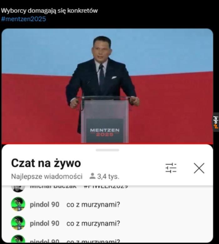 Konferencja prasowa konfederacji z udziałem wyborców