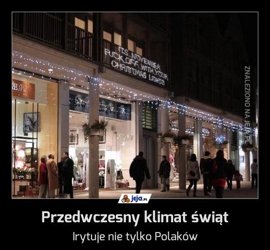 Przedwczesny klimat świąt