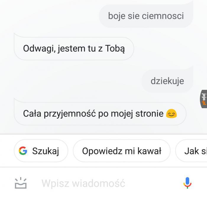 Chociaż ty mnie wspierasz, asystencie
