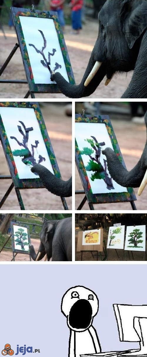 Słoń artysta