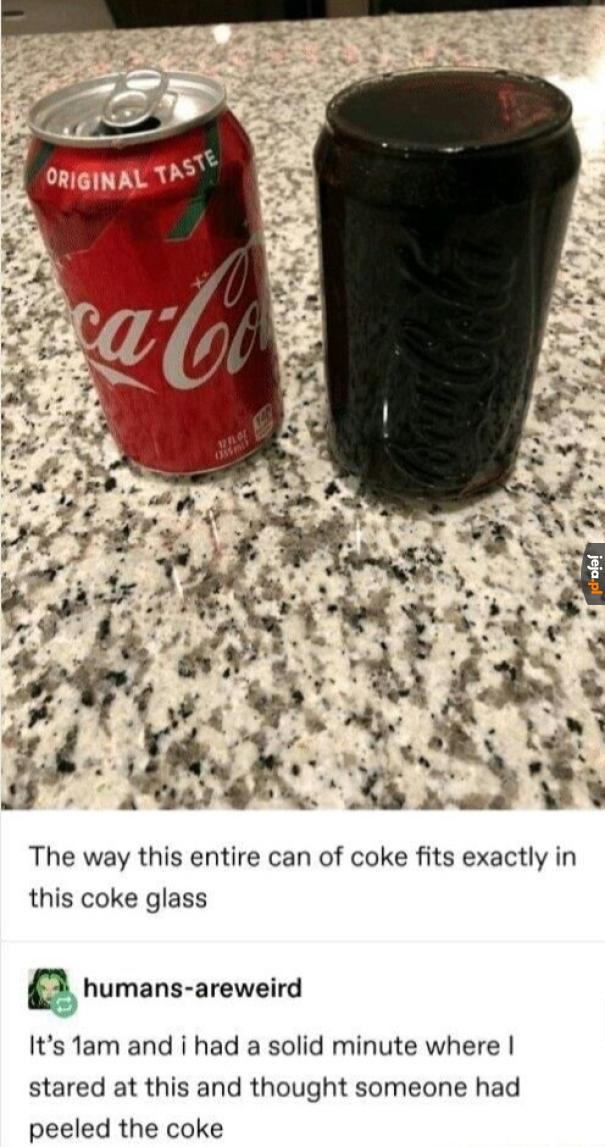Cola obrana ze skórki