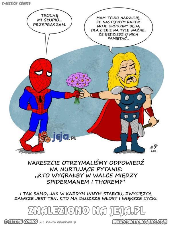 Spiderman kontra Thor - stare zasady