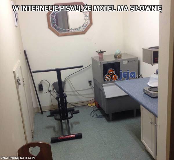 W internecie pisali, że motel ma siłownię