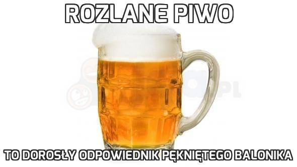 Rozlane piwo