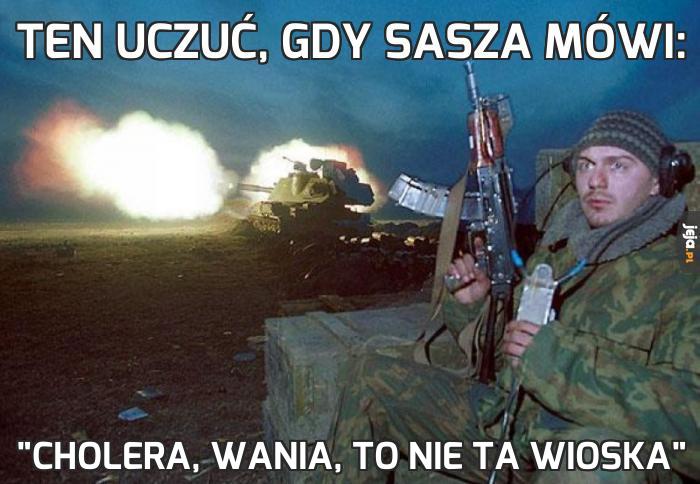 Ten uczuć, gdy Sasza mówi: