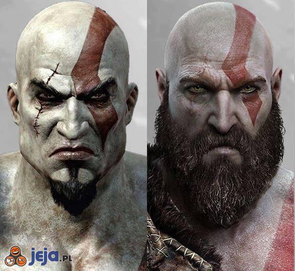 Kratos kiedyś i dziś