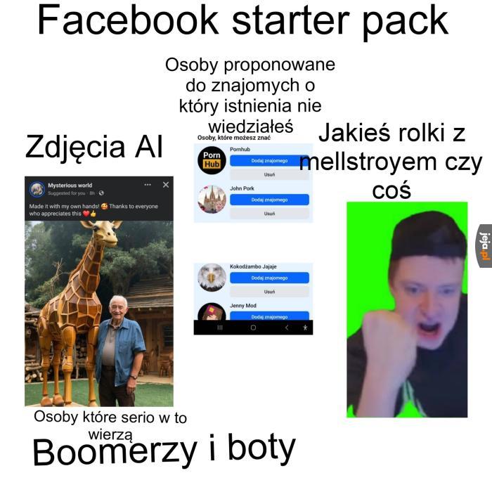 Twarzksiążka pakiet startowy