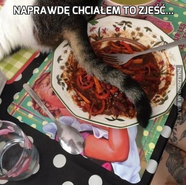 Naprawdę chciałem to zjeść...