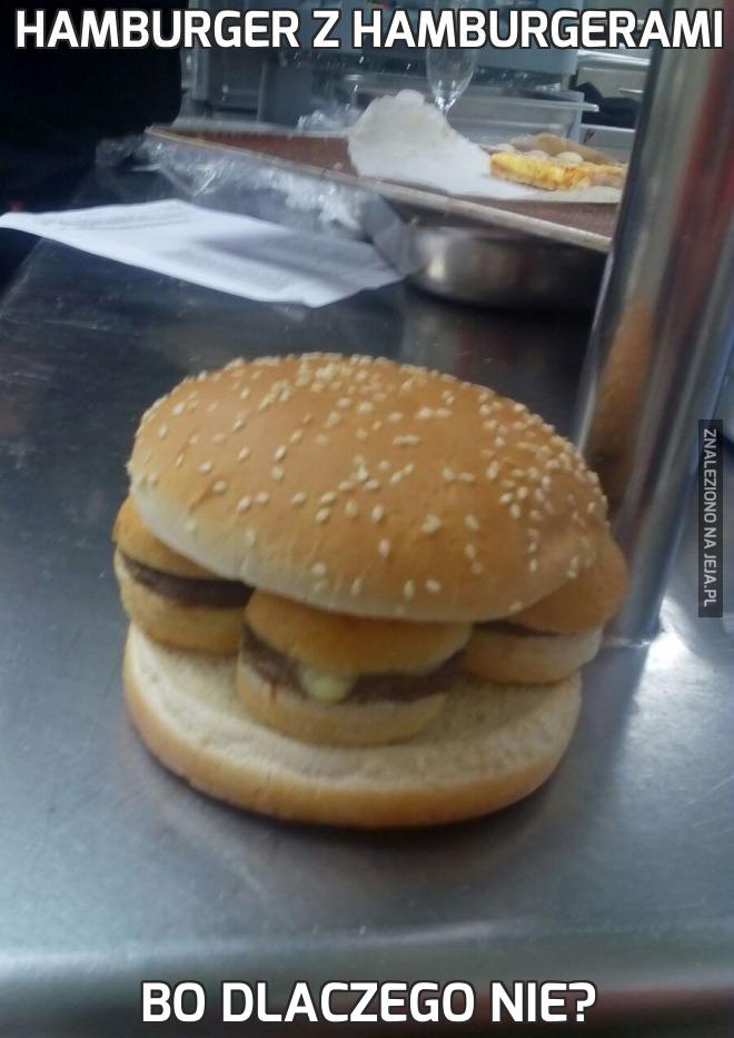 Hamburger z hamburgerami