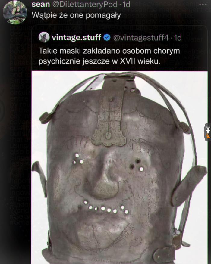 Wygląda trochę jak maska do degustacji parówek