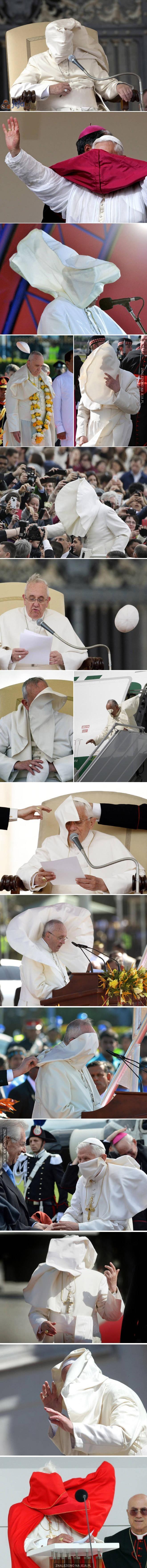 Ci papieże mają ewidentnie problemy z wiatrem