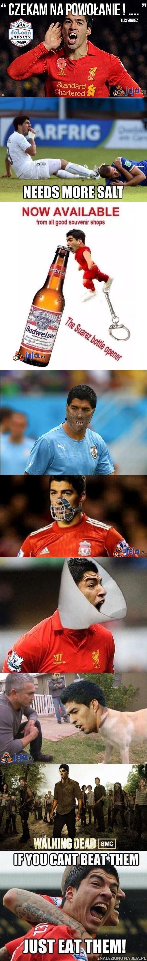 Reakcja internautów na zachowanie Suareza