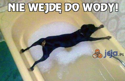 Nie wejdę do wody!