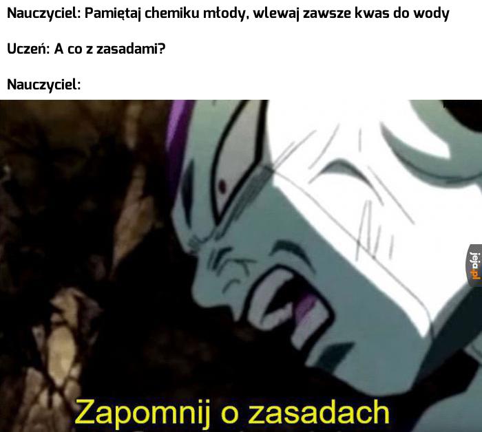 Lekcja o kwasach to lekcja o kwasach
