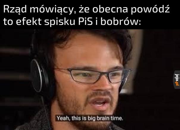 Coś było, że bobry kopią w wałach czy coś