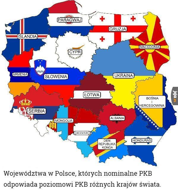 PKB polskich województw
